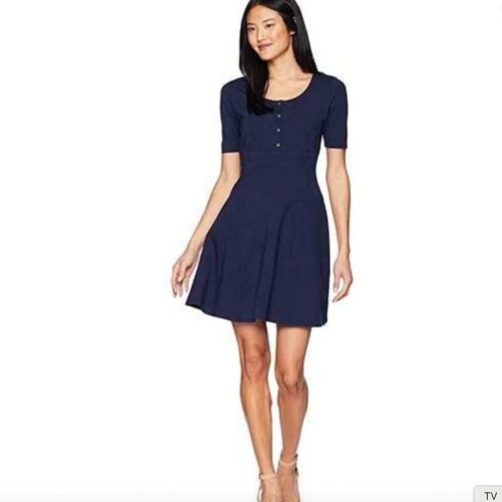 Juicy Couture Regal Knit Fit & Flare Ponte Dress Size 2 NWT